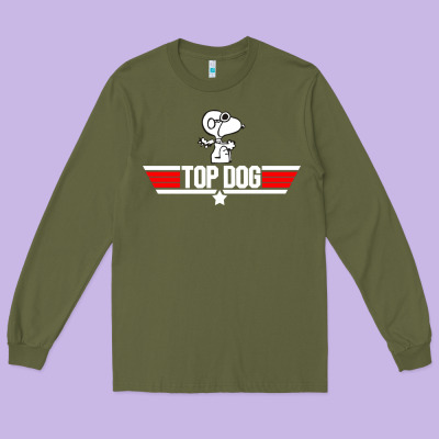 Top Dog Long Sleeve Tee Designed By Artisfamous