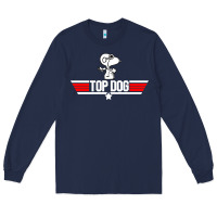 Navy top dog Long Sleeve Tee - artisFamous