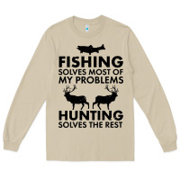 Mushroom funny fishing and hunting Long Sleeve Tee - artisFamous