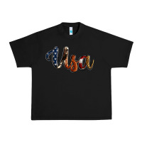 Black usa calligraphy Urban Heavy Tee - Jasminsmagicworld