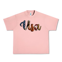 Salmon usa calligraphy Urban Heavy Tee - Jasminsmagicworld