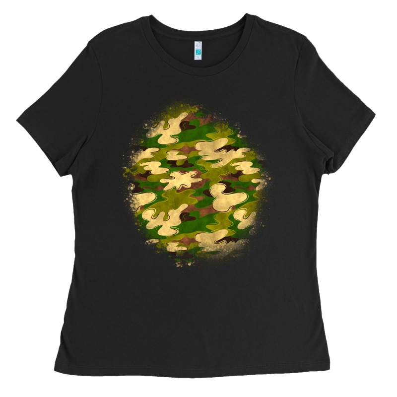 Camouflage Patch Ladies Tee by BundleAndBundleShop | Teevron