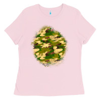 Bubblegum Pink camouflage patch Ladies Tee - BundleAndBundleShop