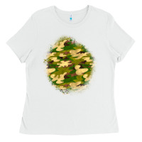 White camouflage patch Ladies Tee - BundleAndBundleShop