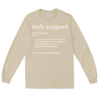 Mushroom funny tech support definition Long Sleeve Tee - artisFamous