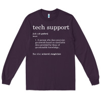 Plum funny tech support definition Long Sleeve Tee - artisFamous