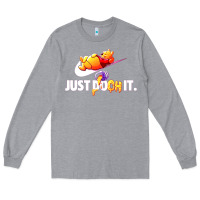Heather Grey pooh just pooh Long Sleeve Tee - artisFamous