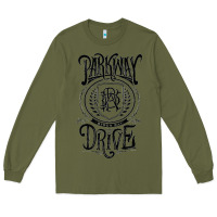Army Green Essential Design Long Sleeve Tee - artisFamous
