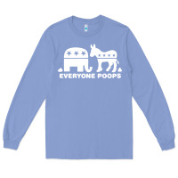Colony Blue everyone poops Long Sleeve Tee - artisFamous