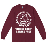 Burgundy farmington strike team Long Sleeve Tee - artisFamous