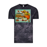 Cloud Black autumn leaves and pumpkins please mouse pad Vintage Tee - BundleAndBundleShop