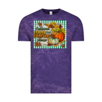 Cloud Purple autumn leaves and pumpkins please mouse pad Vintage Tee - BundleAndBundleShop