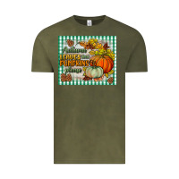 Vintage Olive autumn leaves and pumpkins please mouse pad Vintage Tee - BundleAndBundleShop