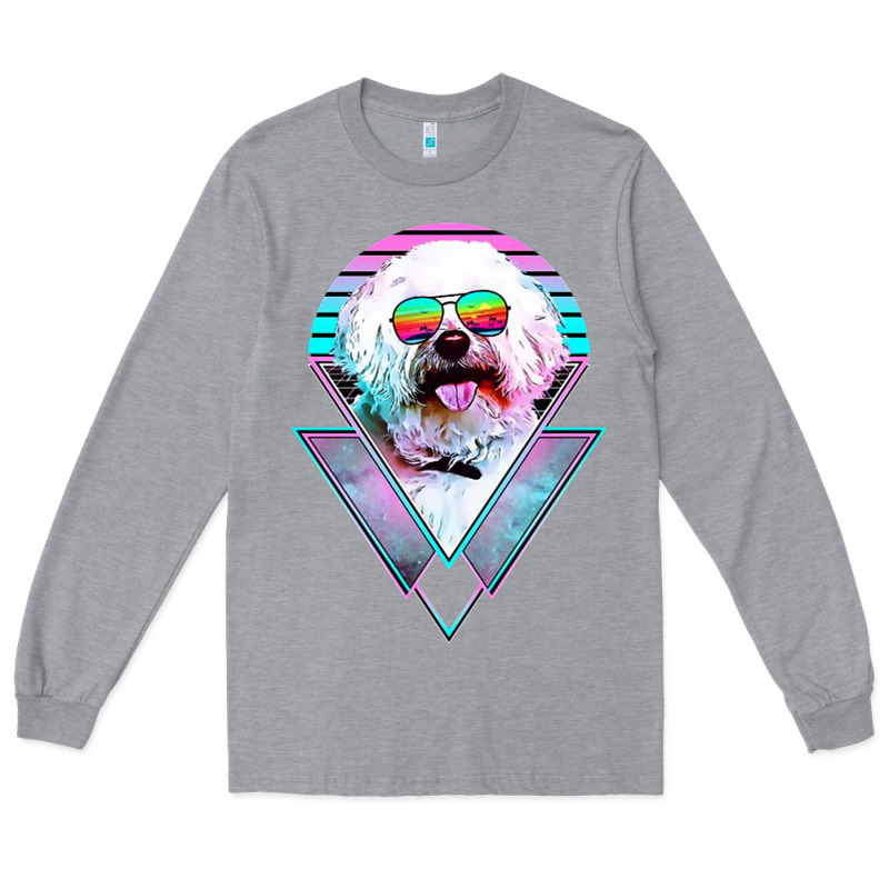 Bichons Frise Dog Vintage Long Sleeve Tee by artisFamous | Teevron