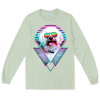 Matcha bichons frise dog vintage Long Sleeve Tee - artisFamous