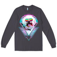 Smoke bichons frise dog vintage Long Sleeve Tee - artisFamous