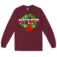 Burgundy chest nuts Long Sleeve Tee - artisFamous