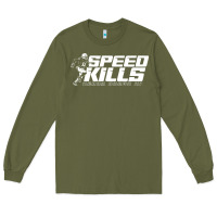 Army Green henry ruggs speed kills Long Sleeve Tee - artisFamous