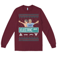 Burgundy pardon my take electric avenue ugly christmas sweater Long Sleeve Tee - artisFamous