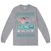 Heather Grey pardon my take electric avenue ugly christmas sweater Long Sleeve Tee - artisFamous