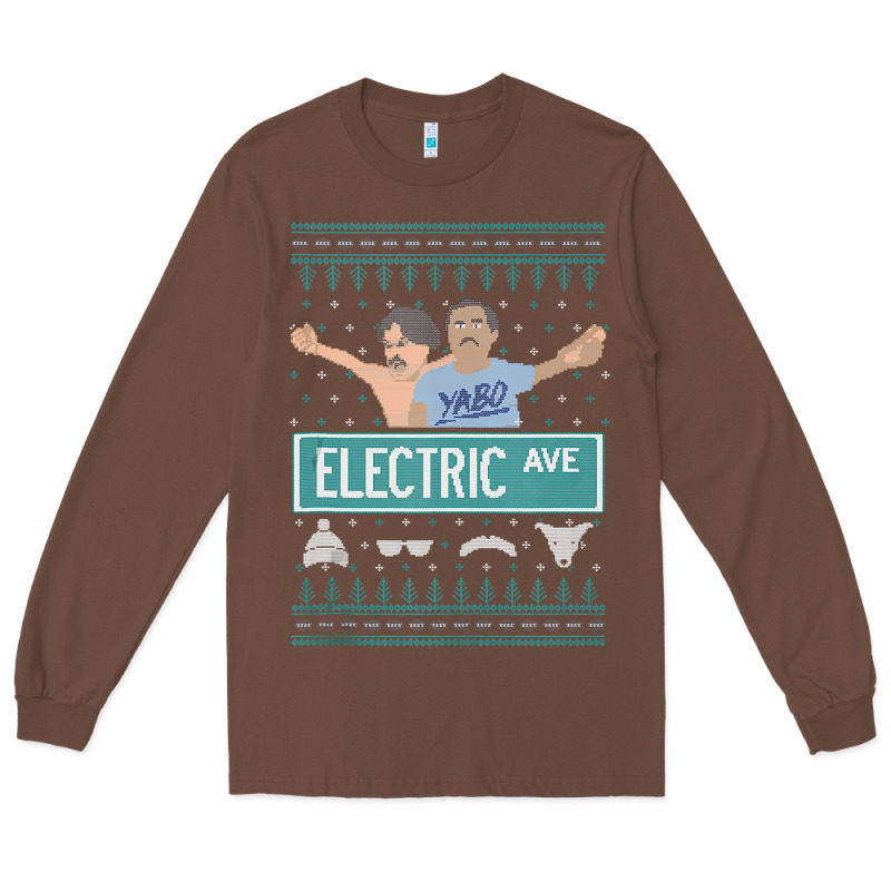 Pardon My Take Electric Avenue Ugly Christmas Sweater Long Sleeve Tee by artisFamous | Teevron