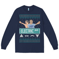 Navy pardon my take electric avenue ugly christmas sweater Long Sleeve Tee - artisFamous