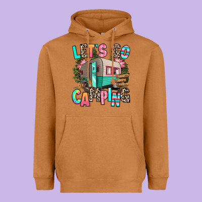 Let's Go Camping Heavyweight Hoodie Designed By Ranaportraitstore