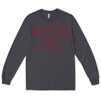 Smoke santa clara cali ca vintage athletic sports design Long Sleeve Tee - artisFamous