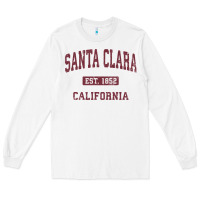 White santa clara cali ca vintage athletic sports design Long Sleeve Tee - artisFamous