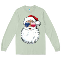 Matcha santa claus  u.s.a sunglasses christmas in july santa Long Sleeve Tee - artisFamous
