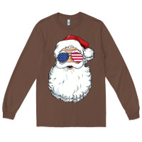 Chestnut santa claus  u.s.a sunglasses christmas in july santa Long Sleeve Tee - artisFamous