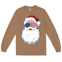 Toasted Coconut santa claus  u.s.a sunglasses christmas in july santa Long Sleeve Tee - artisFamous