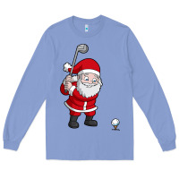 Colony Blue santa claus golf christmas golfer golfing gift Long Sleeve Tee - artisFamous
