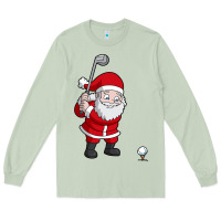 Matcha santa claus golf christmas golfer golfing gift Long Sleeve Tee - artisFamous