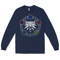 Navy camiseta witcher Long Sleeve Tee - artisFamous