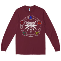 Burgundy camiseta witcher Long Sleeve Tee - artisFamous