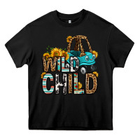 Black wild child kids car Heavy Core Tee - OliviaCreatesArt