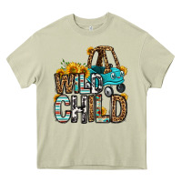 Mossy wild child kids car Heavy Core Tee - OliviaCreatesArt