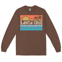 Chestnut santa c.r.u.z cali sunset 70s 80s surfer summer sun Long Sleeve Tee - artisFamous