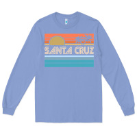 Colony Blue santa c.r.u.z cali sunset 70s 80s surfer summer sun Long Sleeve Tee - artisFamous
