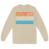 Mushroom santa c.r.u.z cali sunset 70s 80s surfer summer sun Long Sleeve Tee - artisFamous