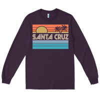 Plum santa c.r.u.z cali sunset 70s 80s surfer summer sun Long Sleeve Tee - artisFamous