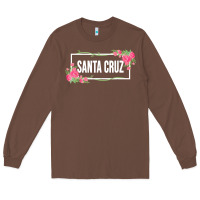 Chestnut santa c.r.u.z cali  floral hibiscus flower Long Sleeve Tee - artisFamous