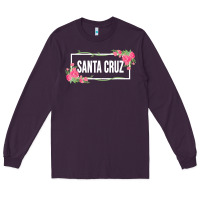 Santa C.r.u.z Cali  Floral Hibiscus Flower Long Sleeve Tee | Teevron