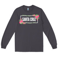 Smoke santa c.r.u.z cali  floral hibiscus flower Long Sleeve Tee - artisFamous