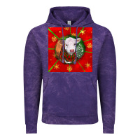 Cloud Purple christmas hereford calf Vintage Hoodie - LillyAllenDesigns