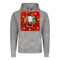 Cloud Rock christmas hereford calf Vintage Hoodie - LillyAllenDesigns