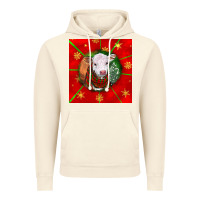 Vintage Artic christmas hereford calf Vintage Hoodie - LillyAllenDesigns