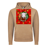 Vintage Coffee christmas hereford calf Vintage Hoodie - LillyAllenDesigns