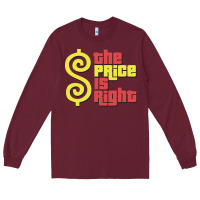 Burgundy price is right classic Long Sleeve Tee - artisFamous